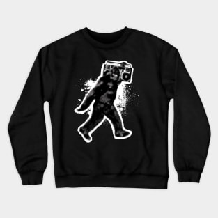 Bigfoot Sasquatch With Boombox Crewneck Sweatshirt